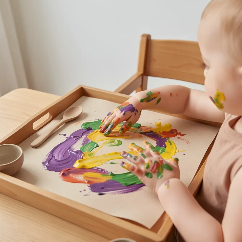8 activités manuelles pour bébé de 6 mois : éveil sensoriel et motricité